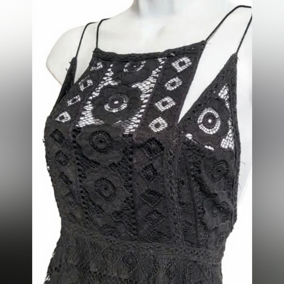 Free People Just Like Honey Backless Handkerchief Babydoll Dark Fairy Whimsigoth - Picture 2 of 6